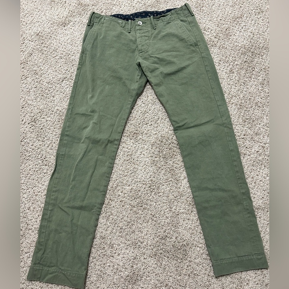 Incotex Olive Chinos for Men